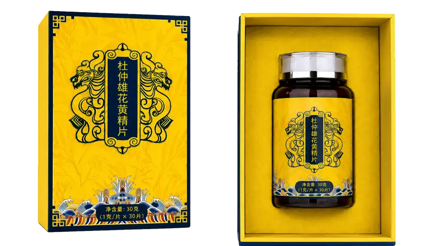 杜仲雄花黃精片
